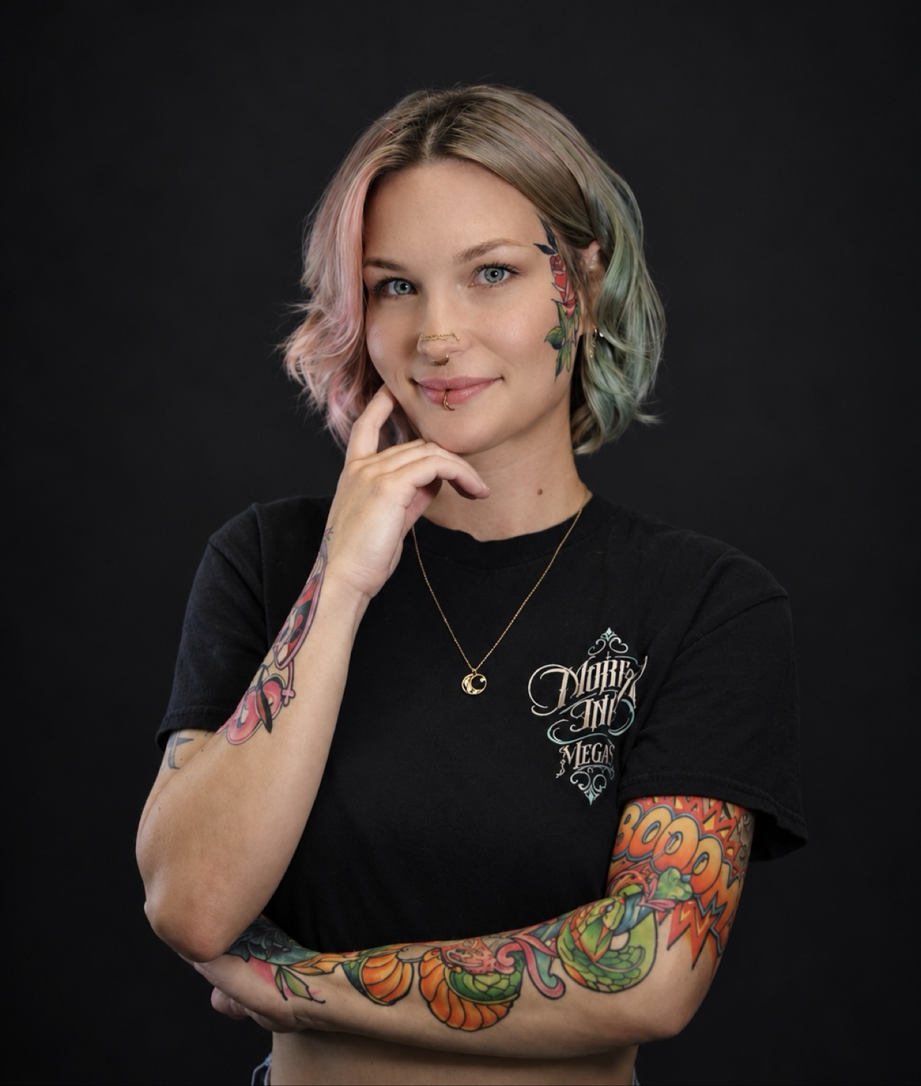 Megan Cooper, professional piercer