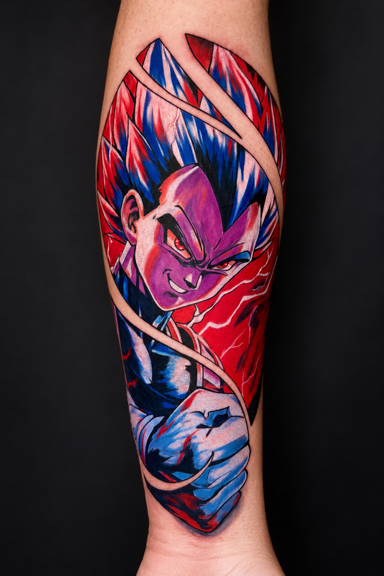 Color anime character tattoo by Reynier Oliva